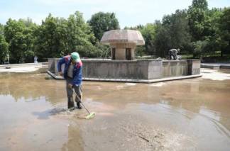 В Алматы поэтапно запустят фонтаны