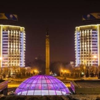Несколько зданий в Алматы получили ночную декоративную подсветку