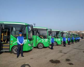 В Алматы обновили автобусы на двух маршрутах