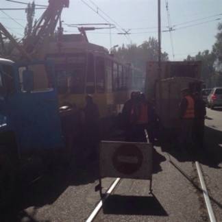 Очередное ДТП с трамваем произошло в Алматы