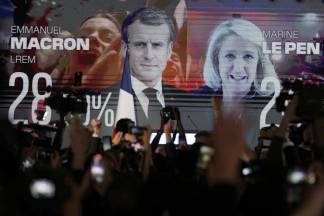 Макрон стал лидером в первом туре президентских выборов во Франции