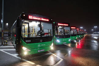 Новые автобусы начали курсировать по 32-му маршруту