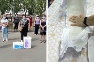 Павлодарские инвалиды вернули чиновникам подгузники