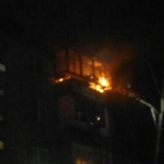 Вчера ночью в Алматы горели два балкона