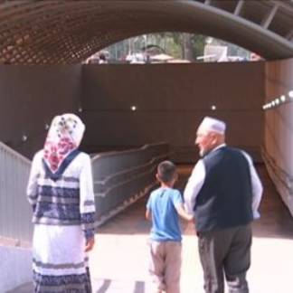 На Северном кольце Алматы появился подземный пешеходный тоннель