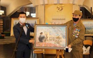 В Алматы открылась выставка картин, посвященная ветеранам Афганской войны