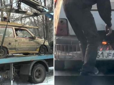 В Алматы заметили автомобиль с двигателем на дровах