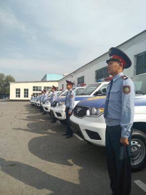 В дежурные части алматинских подразделений полиции выданы новые авто